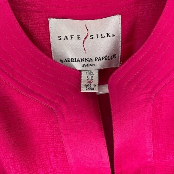 100% silk fuchsia blazer (0031) - Picture 12 of 12